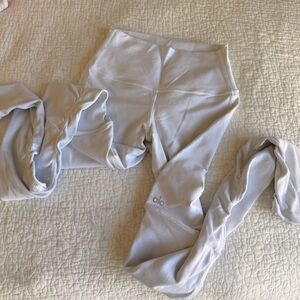 Alo high waist goddess leggings in white XS